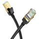 Сетевой кабель HOCO US02 Level pure copper gigabit ethernet cable(L=3M) Black 6931474761965 фото 1