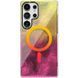 Чехол TPU Shiny Mountain (MagFit) для Samsung Galaxy S25 Ultra Yellow / Pink 555-02826 фото 1