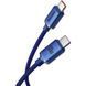Кабель Baseus Crystal Shine Series Fast Charging Data Cable Type-C to Type-C 100W 1.2m Blue CAJY000603 фото 3