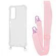 Чохол WAVE Clear Case With Strap для Samsung Galaxy S23 Fe Pink Sand 208-05176 фото