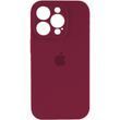 Силиконовый чехол с закрытой камерой для iPhone 15 Pro Plum 666-01080 фото