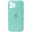 Силіконовый чохол з закритою камерою для iPhone 13 Pro Max Mentol 208-00781 фото