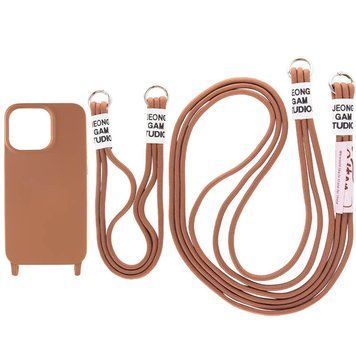 Чехол TPU two straps California для iPhone 13 Brown 208-05656 фото