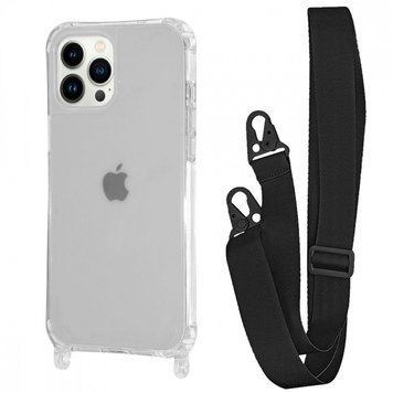 Чехол WAVE Clear Case With Strap для Iphone 14 Pro Max Black 208-05276 фото