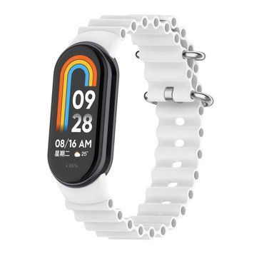 Ремінець для Xiaomi Mi Band 8/9/10 Ocean band White 212-02623 фото