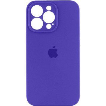 Силиконовый чехол с закрытой камерой для iPhone 15 Pro Max Dark Purple 666-01130 фото