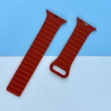 Силиконовый ремешок STR MagStrap Desing No1 для Apple Watch 42/44/45/49mm Red 212-02821 фото