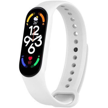 Силіконовий ремінець для Xiaomi Mi Band 7/6/5 White 212-01590 фото