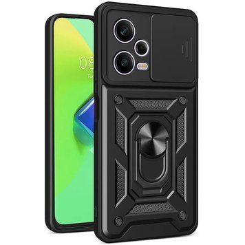 Ударостійкий чохол Camshield Serge Ring для Xiaomi Redmi Note 12 Pro+ 5G Black 777-04468 фото