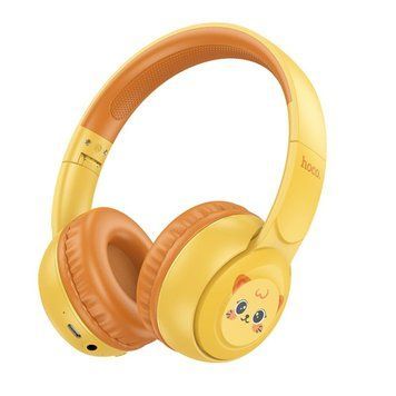 Беспроводные накладные наушники HOCO W60 Rhyme BT headphones for children Sun Yellow 656-03822 фото