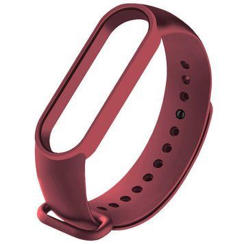 Силиконовый ремешок для Xiaomi Mi Band 3/4 Maroon 212-01185 фото