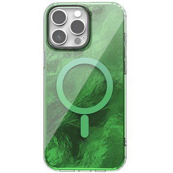 Чохол TPU Shiny Mountain (MagFit) для Apple iPhone 12 Pro Max (6.7") Green 555-02927 фото