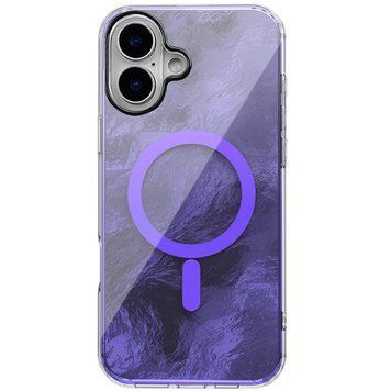 Чохол TPU Shiny Mountain (MagFit) для Apple iPhone 16 (6.1") Purple 555-02877 фото