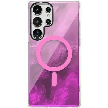 Чехол TPU Shiny Mountain (MagFit) для Samsung Galaxy S25 Ultra Pink 555-02827 фото