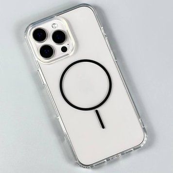 Прозрачный чехол NEW Clear Case with MagSafe для iPhone 16 Pro Black 214-02829 фото