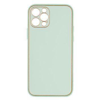 Чохол Leather Gold with Frame для iPhone 12 Pro Mint 207-00364 фото
