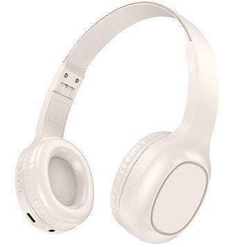 Накладные беспроводные наушники Hoco W46 Charm Milky White ILSO-00000066130-3 фото