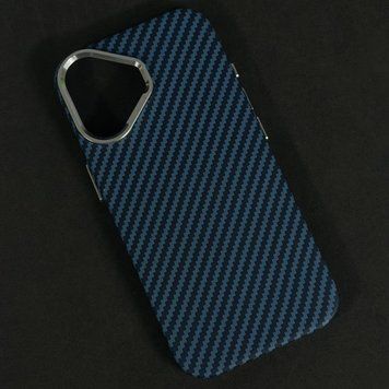 Чехол Elite Carbon Matte BOX Magnetic для iPhone 17 Line Blue 208-06360 фото