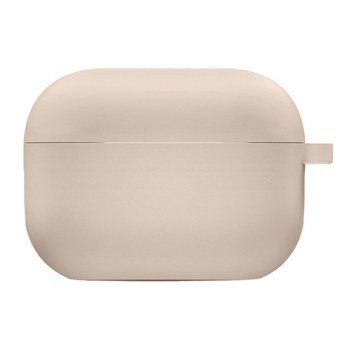 Силиконовый футляр с микрофиброй для наушников Airpods 4 Pink Sand 203-00379 фото