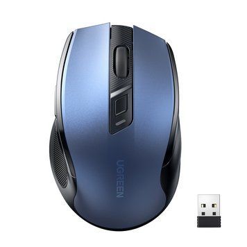 Манипулятор мышь бездротова UGREEN MU006 Ergonomic Wireless Mouse Blue UGR-25753 фото