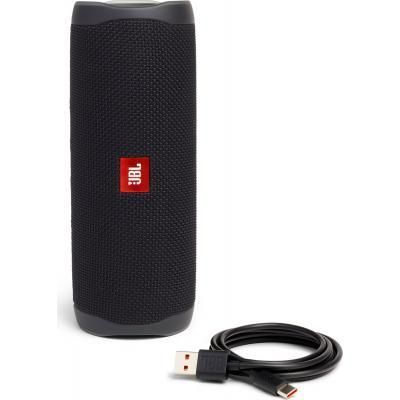 Акустическая система JBL Flip 5 Black (JBLFLIP5BLKEU) JBLFLIP5BLKEU фото