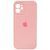 Силіконовый чохол з закритою камерою для iPhone 12 Pink 208-00789 фото