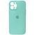 Силіконовый чохол з закритою камерою для iPhone 13 Pro Max Mentol 208-00781 фото