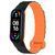 Ремінець Dual-color Magnetic для Xiaomi Mi Band 7/6/5/4/3 Black / Orange 212-01641 фото