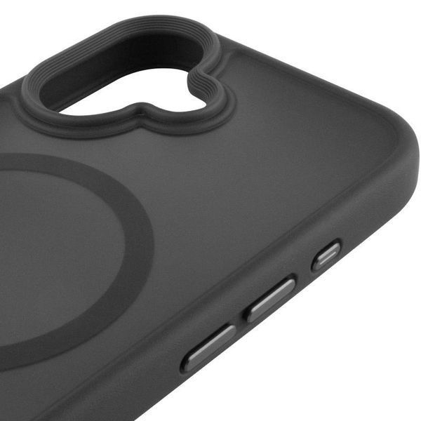 TPU+PC чохол Metal Buttons with MagSafe для Apple iPhone 17 (6.3") Black 777-08231 фото