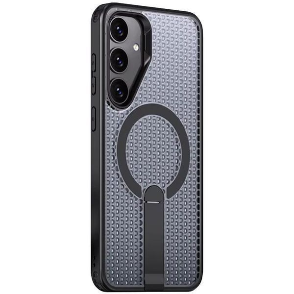 Чехол TPU Breeze with MagSafe stand для Samsung Galaxy S24 FE Black 777-08713 фото