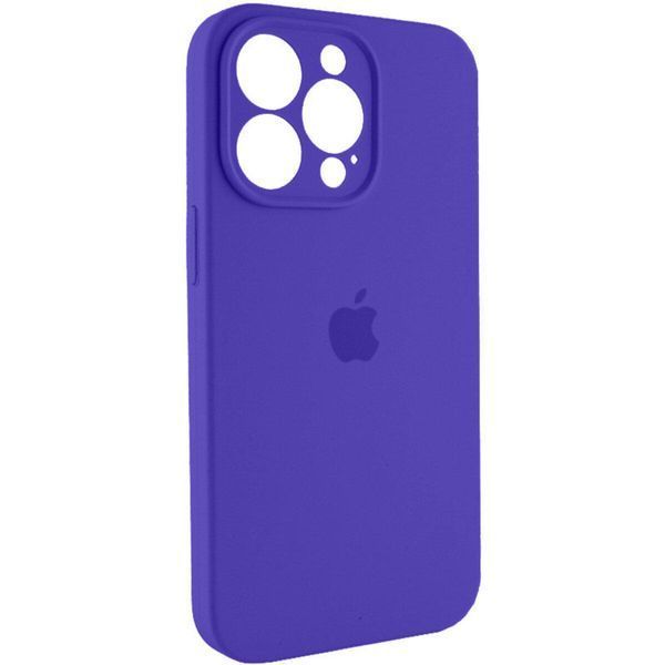 Силіконовий чохол з закритою камерою для iPhone 15 Pro Max Dark Purple 666-01130 фото