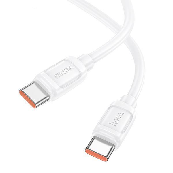 Дата кабель Hoco X115 Surpass Type-C to Type-C 240W (1m) White ILSO-00000078742-2 фото