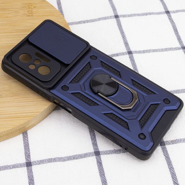 Ударопрочный чехол Camshield Serge Ring для Xiaomi Redmi Note 10 Pro / 10 Pro Max Blue 777-04656 фото