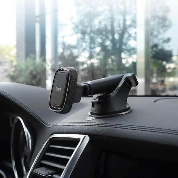 Автотримач для телефона HOCO CA42 Cool Journey in-car dashboard holder with stretch rod Black/Red 6957531093237 фото