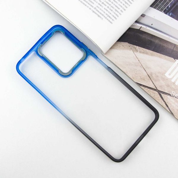 Чохол TPU+PC Fresh sip series для Xiaomi Redmi Note 12 4G Чорний / Синій 777-06609 фото