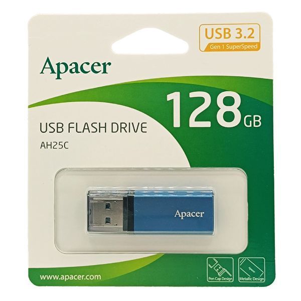 Флеш-накопитель Apacer USB 3.2 Gen 1 AH25C 128GB Blue AP128GAH25CU-1 фото