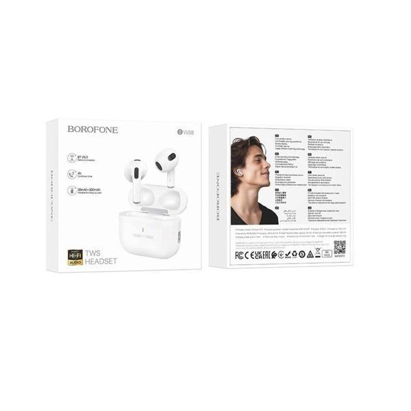 Наушники BOROFONE BW58 True wireless stereo headset White 656-00898 фото