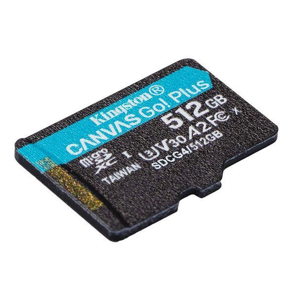 Карта памяти microSDXC (UHS-1 U3) Kingston Canvas Go! Plus 512Gb class 10 A2 V30 (R200MB/s, W-160MB/s) SDCG4/512GBSP фото