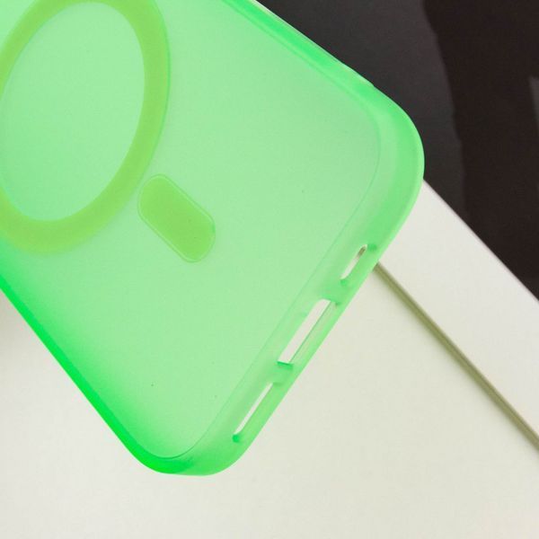 Чохол TPU+PC Lily with MagSafe для Apple iPhone 15 (6.1") Neon Green 214-03587 фото