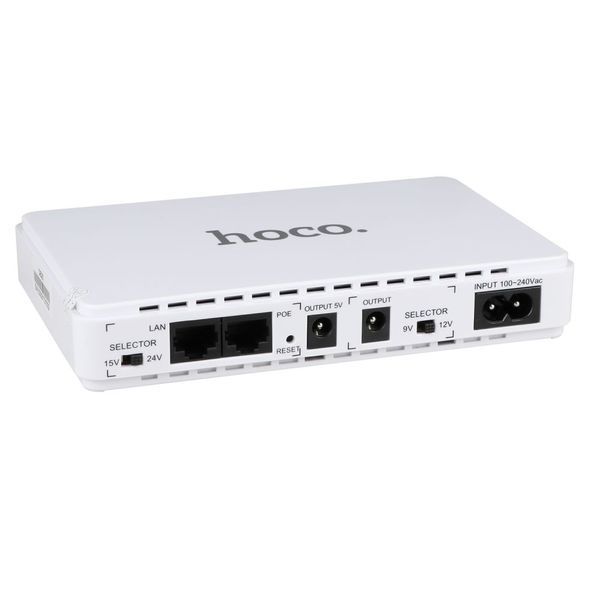 Портативный источник бесперебойного питания Hoco DB25 UPS 8800mAh White для WiFi-роутера! 777-02151 фото