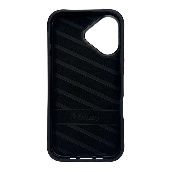 Чохол TPU+PC Nimmy 3D with Metal Buttons для iPhone 16 Dog Black 656-02541 фото