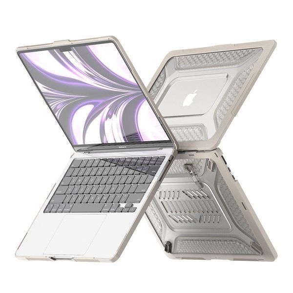 Накладка TPU+PC Hex Shield для MacBook Pro 14" 2024/2023/2021 (A2442/A2779/A2918/A2992) Stone 777-07810 фото