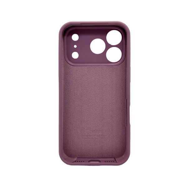 Силіконовий чохол з закритою камерою для iPhone 17 Pro Max Blackcurrant 666-04327 фото