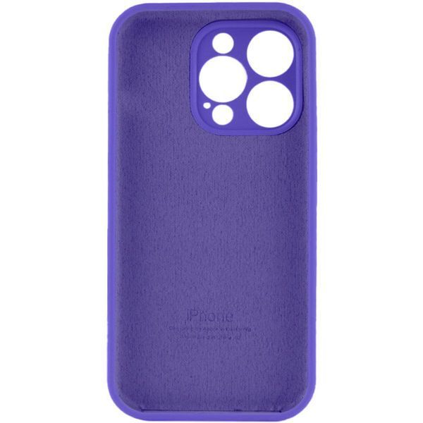 Силіконовий чохол з закритою камерою для iPhone 15 Pro Max Dark Purple 666-01130 фото