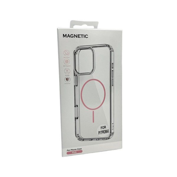 Чехол Acrylic Thin Magnetic для Apple iPhone 17 Pro Pink 666-03728 фото