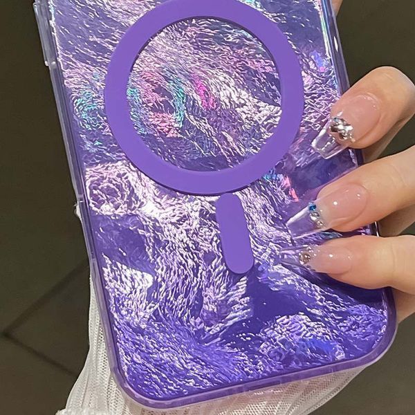 Чохол TPU Shiny Mountain (MagFit) для Apple iPhone 16 (6.1") Purple 555-02877 фото