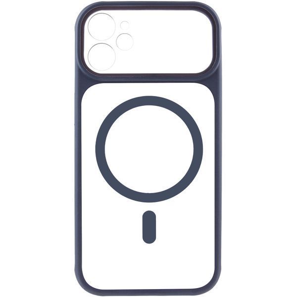 Чохол TPU+PC GETMAN Moon Clear with MagSafe для Apple iPhone 12 (6.1") Blue 656-08454 фото