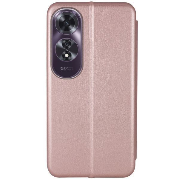 Шкіряний чохол-книжка Classy для Oppo A60 4G Rose Gold 777-05343 фото