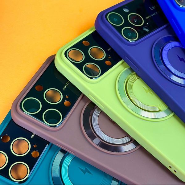 Чохол HD Glass Film Lens Separate Camera with MagSafe для iPhone 12 Pro Blue 214-02040 фото