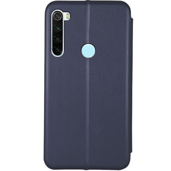 Шкіряний чохол-книжка Classy для Xiaomi Redmi Note 8 / Note 8 2021 Темно-синій 777-03664 фото